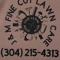 J and M Fine Cut Lawn Care. logo