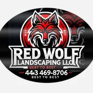 Red Wolf landscaping logo