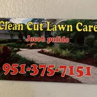 Clean cut lawn care and Landscaping logo