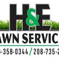 H&E Lawn Services logo