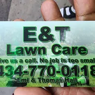 E&T lawn care logo