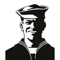 This Navy Veteran Lawn Care logo