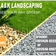 AK LANDSCAPING logo