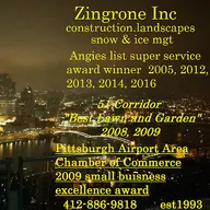 Zingrone Inc. Landscaping, Construction, Snow & Mow logo