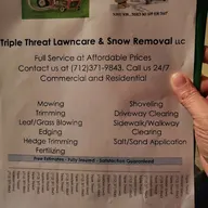 Triple Threat Lawncare & Snow Removal LLC logo