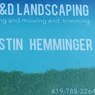 H&D LANDSCAPING logo