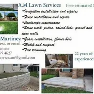 AM lawn services logo
