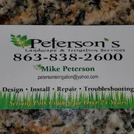 PETERSON'S LANDSCAPE AND IRRIGATION SERVICES logo