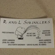 R & L Sprinklers logo