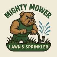 Mighty Mower Lawn And Sprinkler logo