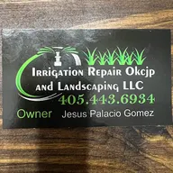 Irrigation repair Okcjp and landscaping LLC logo