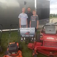 B & E Lawn Care logo