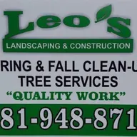 Leo's landscaping and construction logo