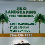 J & G Landscaping lawn Maintenance & tree trimming corp logo
