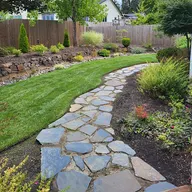 TOM LANDSCAPING LLC and maintenance logo