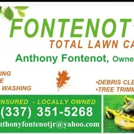 FONTENOT'S TOTAL LAWN CARE,DIRT WORK& CONCRETE logo