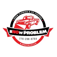 sNOw problem commercial snow plowing logo