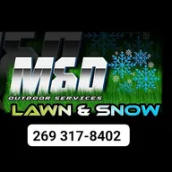 M&D Outdoor Services Lawn Care & Snowplowing, Asphalt sealing logo