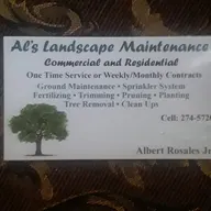 Al's Landscape Maintenance logo