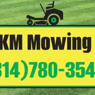 KM Mowing logo